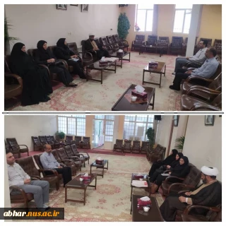 دیدار سرپرست دانشکده فنی وحرفه ای ابهربا امام جمعه شهرستان