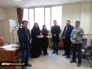 به مناسبت گرامیداشت سالروز میلاد حضرت فاطمه (س)
تجلیل و تقدیردکتر مهدی صبوری ریاست آموزشکده  از همکاران خانم 
آموزشکده ملی مهارت ابهر – واحد استان زنجان
 2