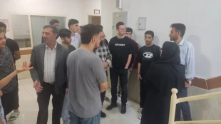 در راستای کنترل و نظارت  بر وضعیت خوابگاه دانشجویی انجام گرفت:
بازدید رئیس و معاون آموزشکده ملی مهارت ابهر از مجتمع رفاهی و خوابگاه دانشجویی  شهید شهریاری آموزشکده ابهر
 2