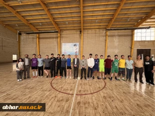 همزمان با  گرامیداشت یکم اردیبهشت ماه سالروز" شهدای  ورزشکار" برگزاری  مسابقه فوتسال  بین دانشجویان در آموزشکده ملی مهارت ابهر- استان زنجان 
 2