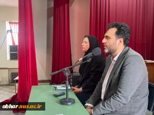 در راستای معرفی جایگاه دانشگاه ملی مهارت  ورشته های تحصیلی  و جذب هنرجویان در مراکز دانشگاه ملی مهارت واحد استان زنجان انجام شد:حضورمسئولین آموزشکده ابهردر هنرستان شهید رجائی خرمدره
 2