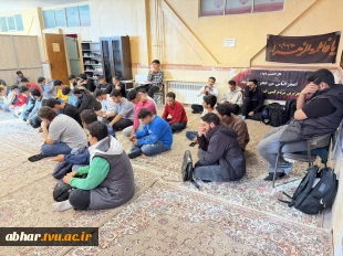 برگزاری مراسم سوگواری شهادت حضرت زهرا"س" در آموزشکده پسران ابهر 2