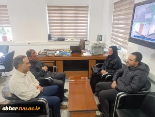 دیدار نوروزی سرپرست آموزشکده ملی مهارت ابهر با فرماندار شهرستان ابهر