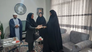 دیدارسرپرست و جمعـی ازکارکنان آموزشکده ملی مهارت ابهر با خانواده شهید عرشیا ذوالقدر از شهدای  جنگ 12 روزه  2