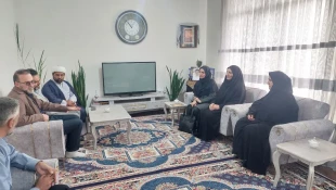 دیدارسرپرست و جمعـی ازکارکنان آموزشکده ملی مهارت ابهر با خانواده شهید عرشیا ذوالقدر از شهدای  جنگ 12 روزه  3