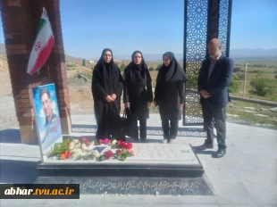 مراسم معنوی غبارروبی و عطر افشانی مزار مطهر "شهید بهروز قدیمی" از شهدای خدمت برگزار شد 2