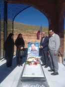 مراسم معنوی غبارروبی و عطر افشانی مزار مطهر "شهید بهروز قدیمی" از شهدای خدمت برگزار شد 2