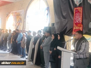 حضور رئیس آموزشکده ملی مهارت ابهر در آئین "عطرافشانی وگلباران مزار شهدای " شهرستان ابهر 2