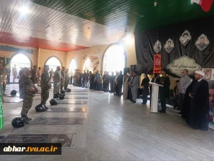 حضور رئیس آموزشکده ملی مهارت ابهر در آئین "عطرافشانی وگلباران مزار شهدای " شهرستان ابهر 2