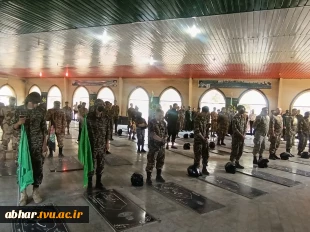 حضور رئیس آموزشکده ملی مهارت ابهر در آئین "عطرافشانی وگلباران مزار شهدای " شهرستان ابهر 2